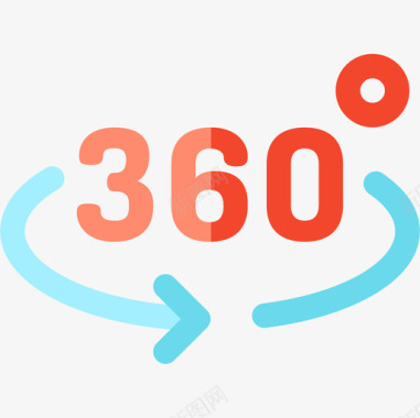 360杀毒360度摄影86度平面图标图标