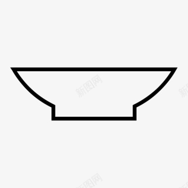 热碗热汤匙厨房图标图标