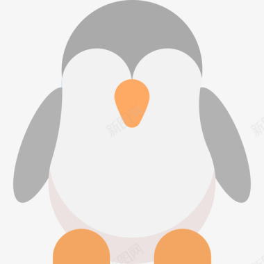 企鹅冬季104平坦图标图标