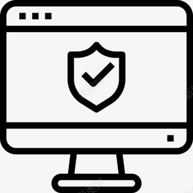 icon物权保护保护网站和windows界面2线性图标图标