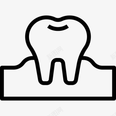 小牙齿牙齿牙齿31线形图标图标