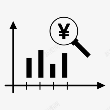 雨滴预测日元预测分析图表图标图标