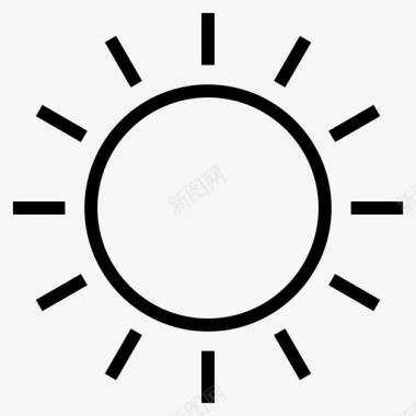 季节太阳季节符号图标图标