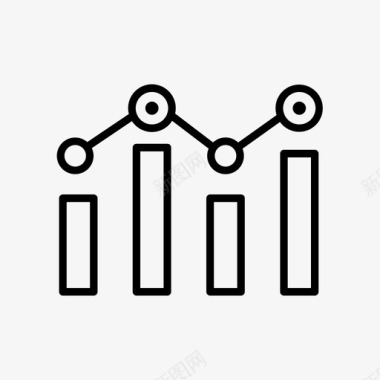 条形素材图表条形图业务增长图标图标