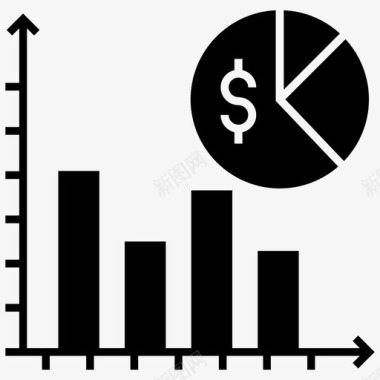 财务工作汇报统计分析业务评估图标图标