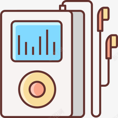 播放器控件音乐播放器音乐104线性颜色图标图标