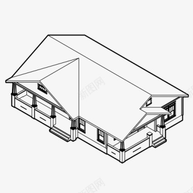 真实冰块小屋建筑家图标图标