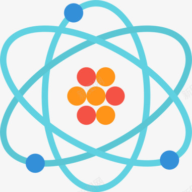 科学健康饮食原子科学106平坦图标图标