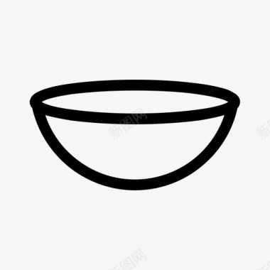 热碗热汤匙厨房图标图标