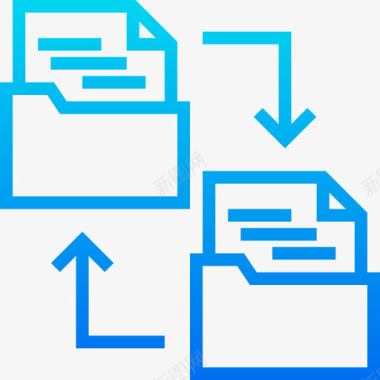 渐变底座归档文件管理4渐变图标图标
