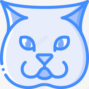 胖子猫化身2蓝色图标图标