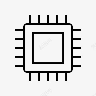 可穿戴智能设备芯片设备硬件图标图标