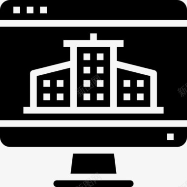 房地产网站和windows界面1填充图标图标