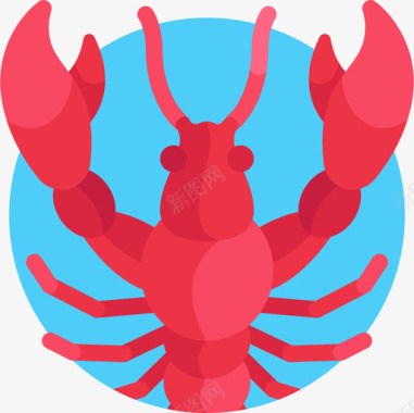 龙虾美食27平图标图标