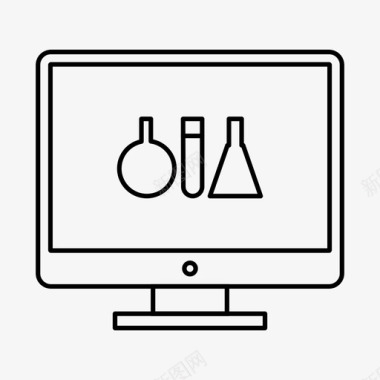 医用药箱试管实验烧瓶图标图标