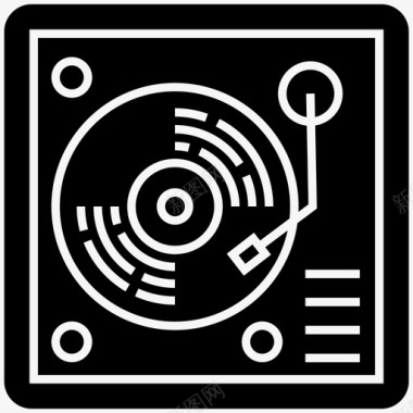 留声机播放器留声机立体声设备图标图标