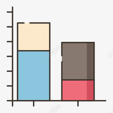 条形图信息图4线颜色图标图标