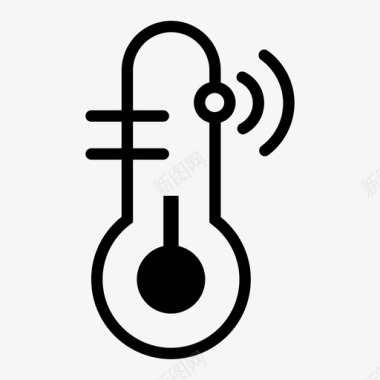 传感器智能温度计监控传感器图标图标