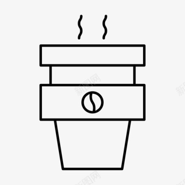 喝咖啡图标热咖啡咖啡食物图标图标