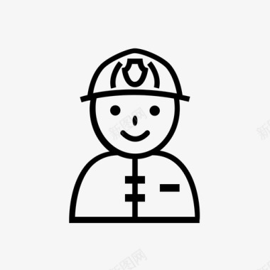 消防员职业安全图标图标
