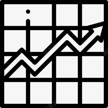 上升折线图折线图分析38线性图标图标