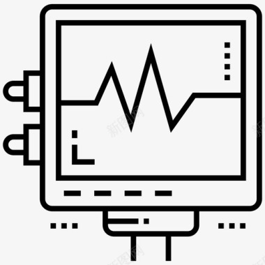 心电图心脏病心电图机图标图标