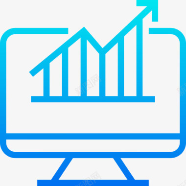 条形素材条形图财务15梯度图标图标