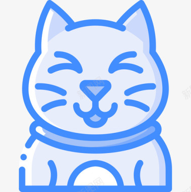 快乐猫化身2蓝色图标图标