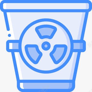 垃圾桶垃圾6蓝色图标图标