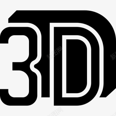 3d美女3d电影院70填充图标图标