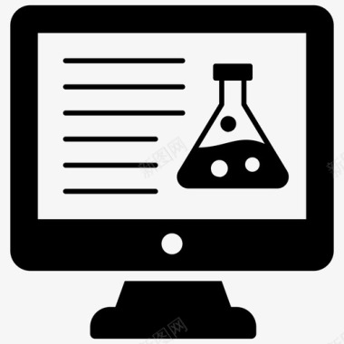 网站搜索科学内容计算机实验室实验图标图标