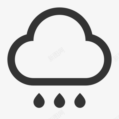 天气天气-中雨图标