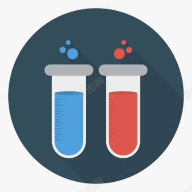 试管创意工艺73圆形图标图标