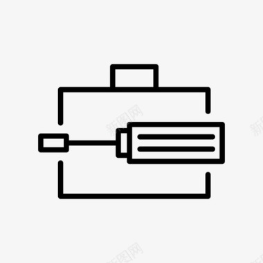 螺丝刀工具修理公文包五金图标图标