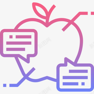 苹果健康28线性梯度图标图标