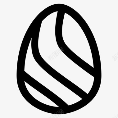 复活节彩蛋装饰吃图标图标