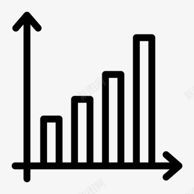 台阶图表图表市场增长图标图标