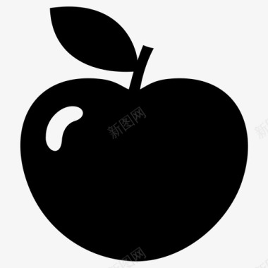 水果苹果食品新鲜图标图标