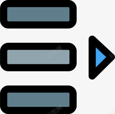 移动3g移动对齐和段落3线颜色图标图标