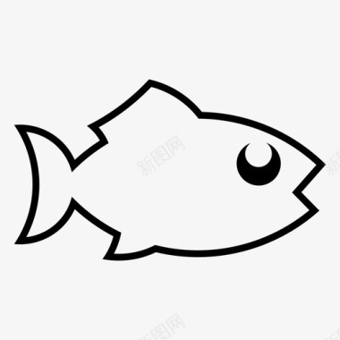 鱼肉鲑鱼图标图标