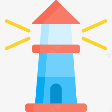 灯塔葡萄牙灯塔6平坦图标图标