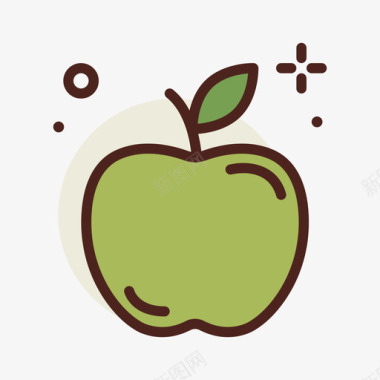 苹果水果29线形颜色图标图标