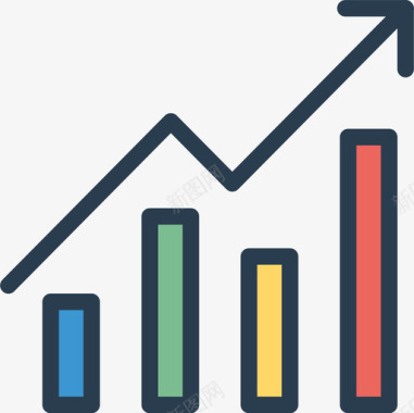 股票走势分析分析搜索引擎优化和营销23线性颜色图标图标