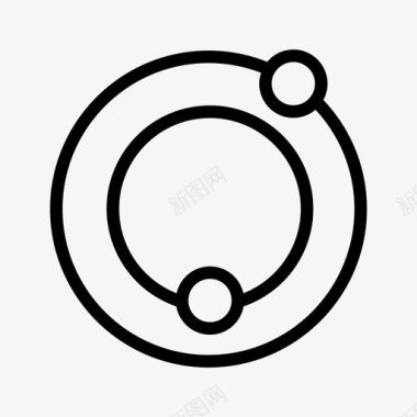 轨道行星光环图标图标