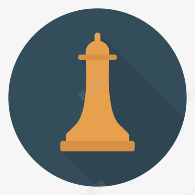 国际象棋广告50圆形图标图标