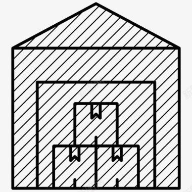 仓库仓储交付图标图标
