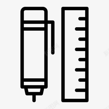 量尺子工具绘图办公室图标图标