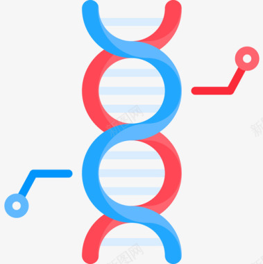 DNA矢量图Dna书呆子34扁平图标图标