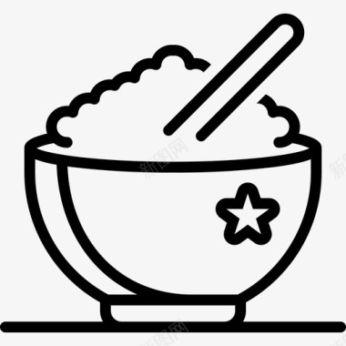 米饭碗熟的图标图标