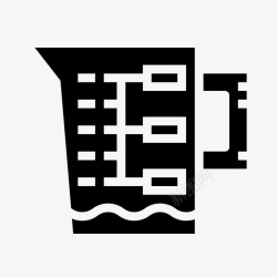 用具量杯量杯食品厨房用具图标高清图片